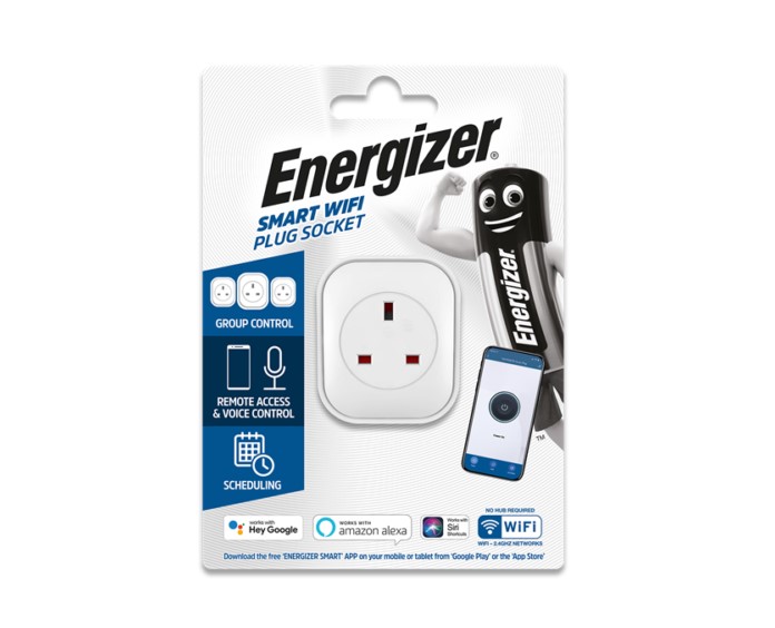 Smart Socket WiFi 2300W Timer ENERGIZER