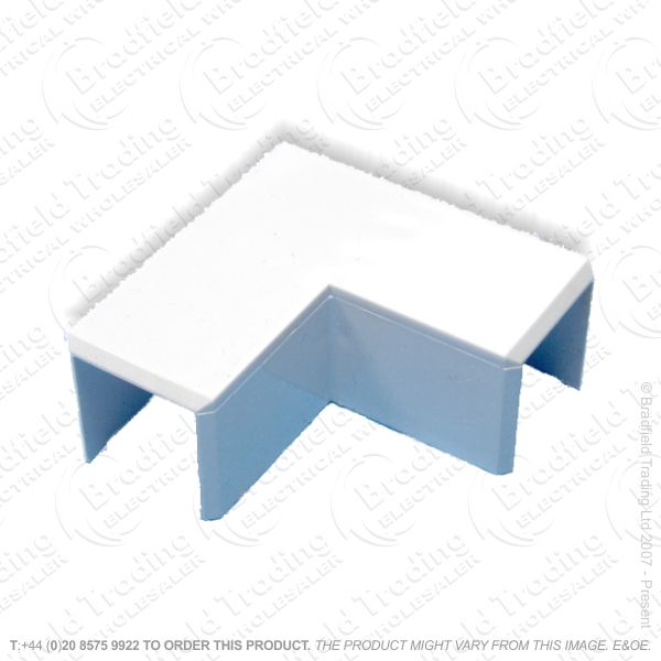 H14) Trunking PVC Flat Angle Bend 16x25 White