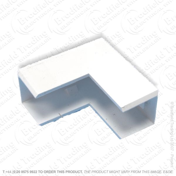 H14) Trunking PVC Int Bend 16x16 white