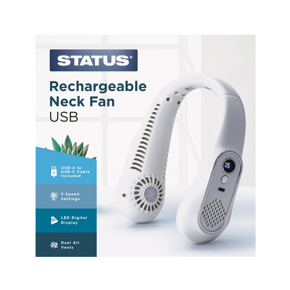 Neck Fan Rechargeable 3600mah STATUS