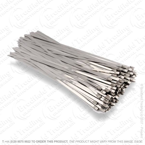H03) Cable Ties Stainless Steel 200X4.6mmX100