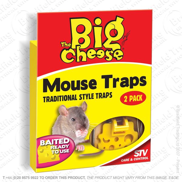 C29) Mouse Traps Wooden Baited Pk2 STV