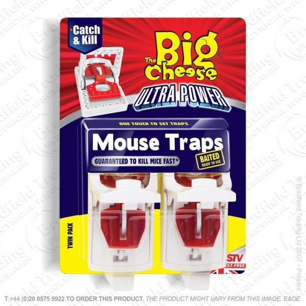 C29) Ultra Power Baited Mouse Traps 2pc STV