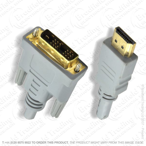 E28) HDMI-DVID Lead Gold plug-plug 2M