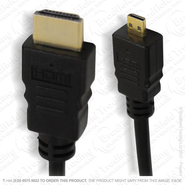 HDMI- Micro HDMI Lead plug-plug 2M