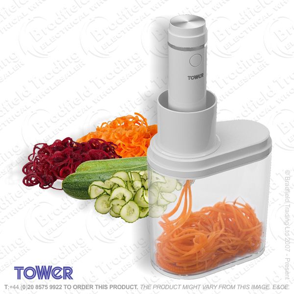 C06) Electric Spiralizer White TOWER
