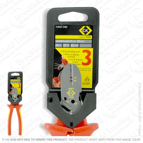 G40) Cable Cutters Side 180mm Combicutter3 CK