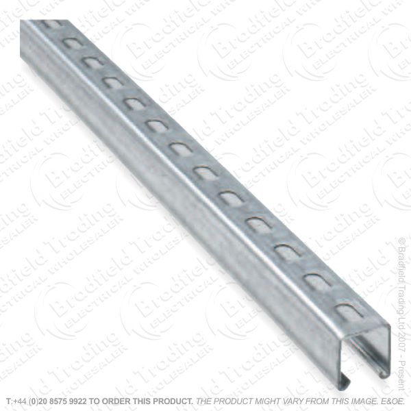 H20) Unistrap Single Channel 41x41 Slotted 3m