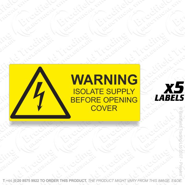G53) Label *WARNING ISO* 80x35 PVC (5)
