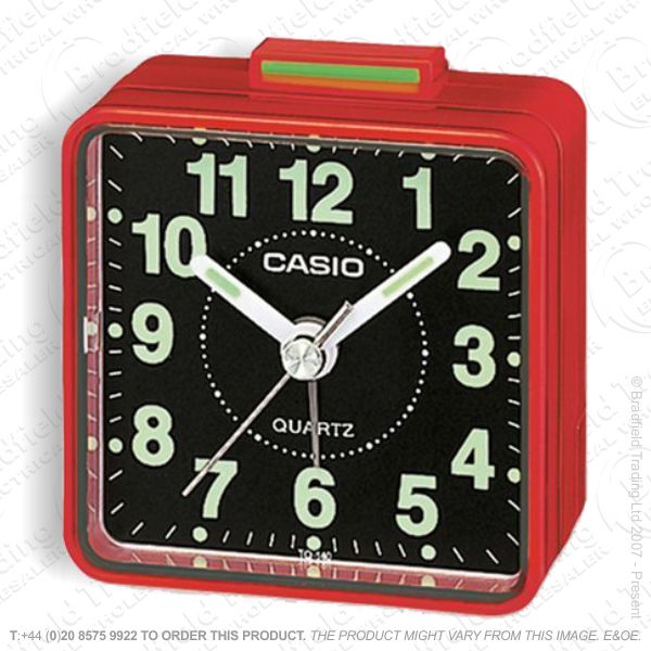 C30) Alarm Clock Beep CASIO Red