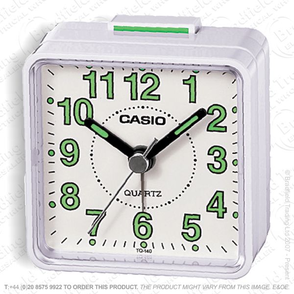 C30) Alarm Clock Beep CASIO White