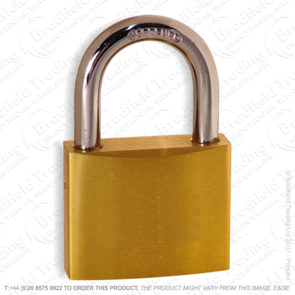 G57) Padlock 50mm Brass Boxed TRICICLE