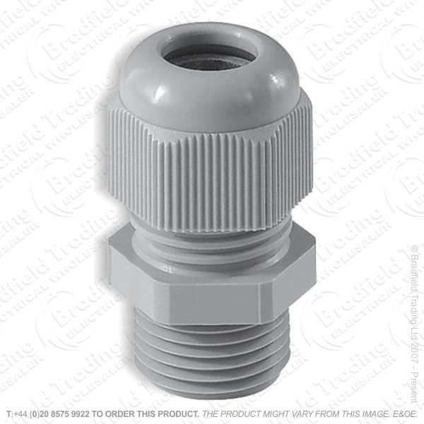 H12) Stuffing Gland   Lock Nut 12mm Grey