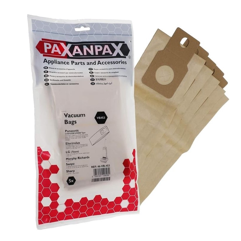 Hoover Bag Panasonic U2e/U20e pk5 PAXANPAX