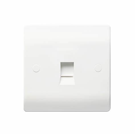 1Gang RJ45 Cat5e Socket white Thrion
