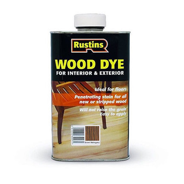 Wood Dye Brown Mahogany 1ltr RUSTINS