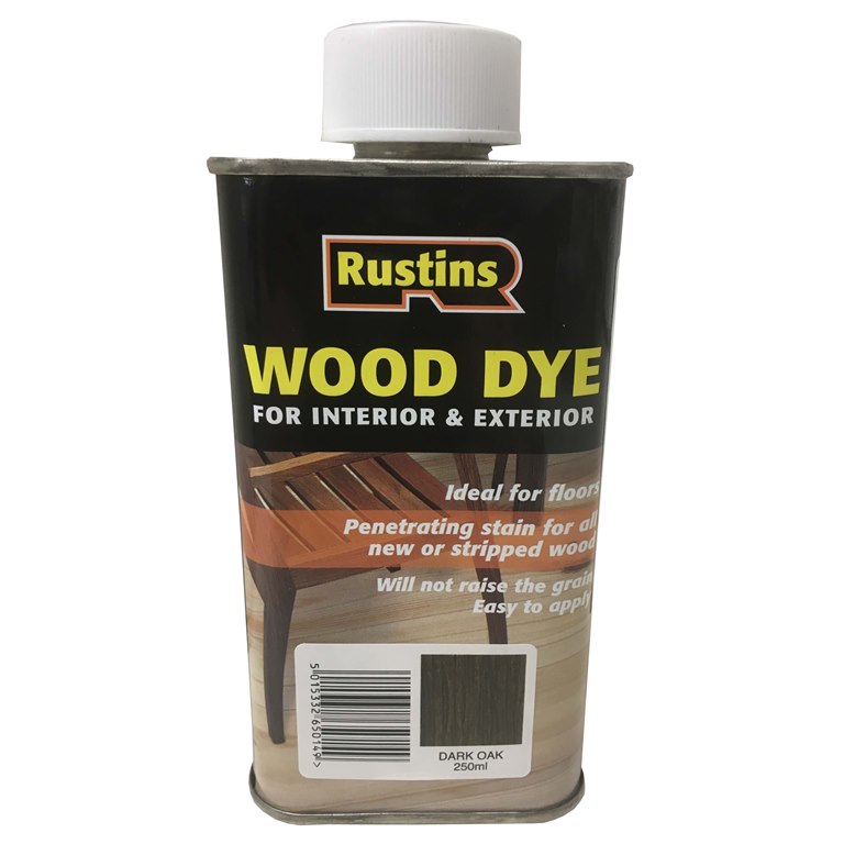 Wood Dye Dark Oak 250ml RUSTINS