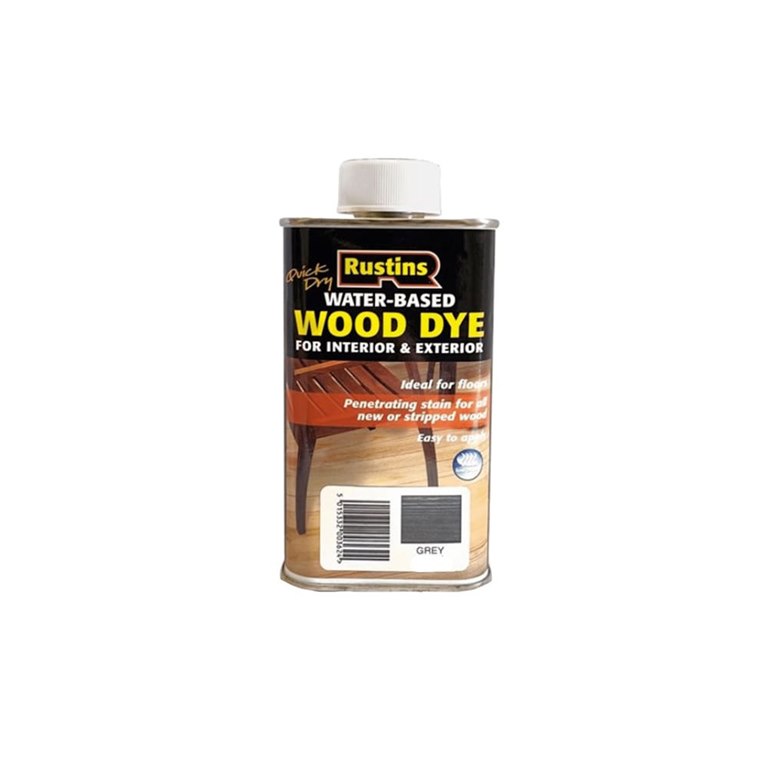 QD Wood Dye Grey 250ml RUSTINS