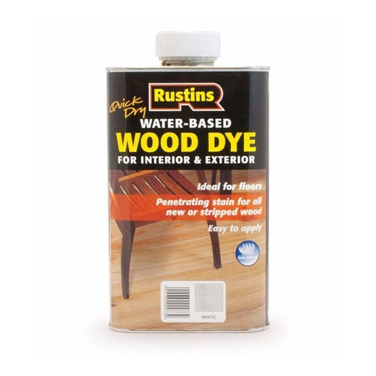 Wood Dye White 250ml RUSTINS