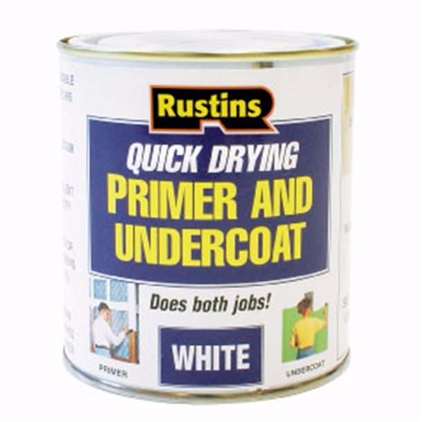 White Primer/Undercoat 1ltr RUSTINS