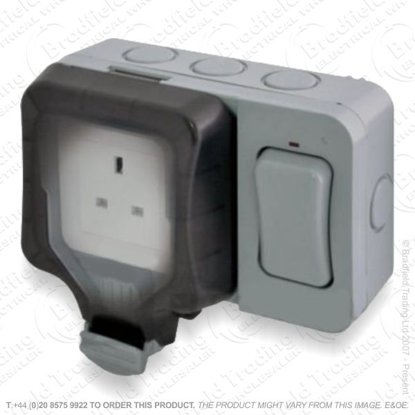 I14) Socket IP66 Outdoor 1G 13A Ext Switched