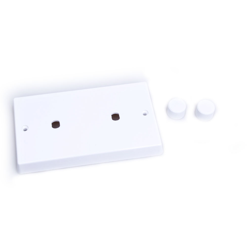 2-gang matrix kit for dimmers varilight white