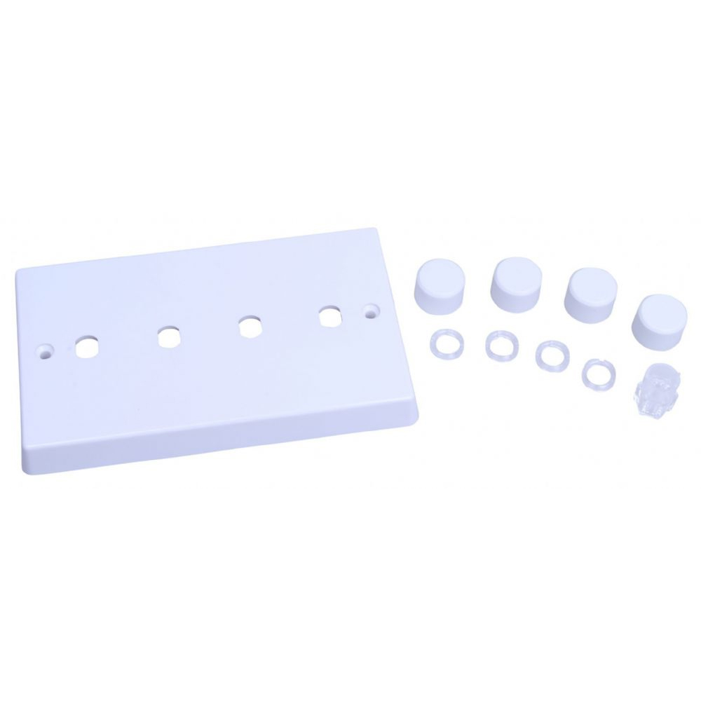 4gang Matrix kit for Dimmers Varilight White
