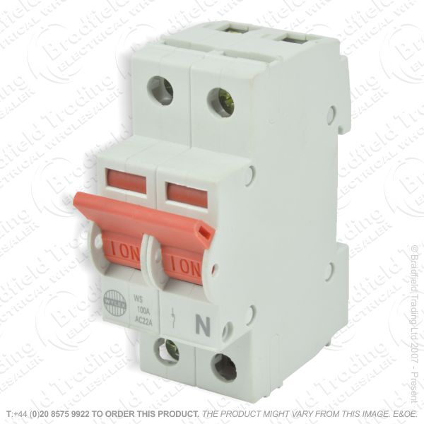 H33) Consumer Mains Switch 100A Isolated