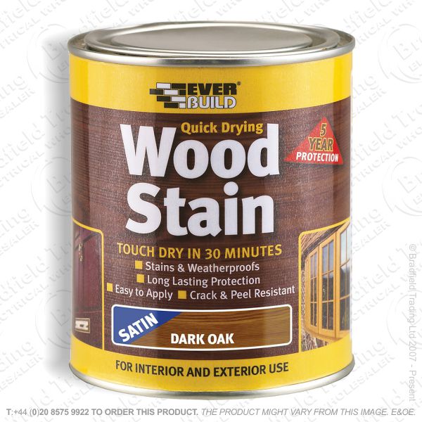 Wood Stain Dark Oak 750ml EVERBUILD