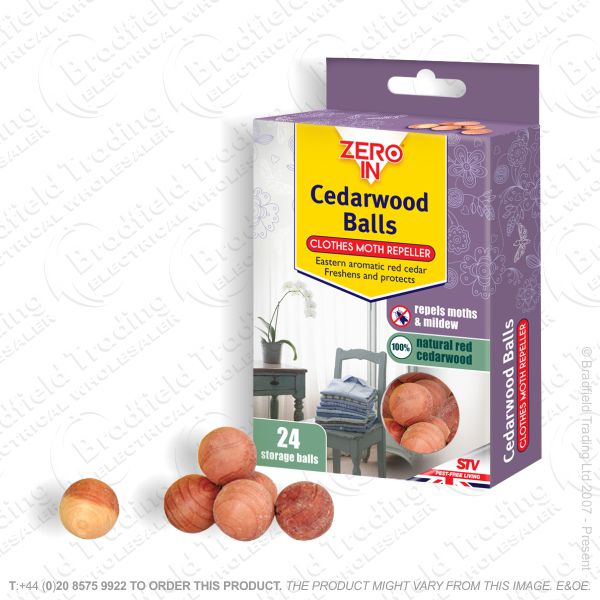 C27) Cedarwood Moth Balls 20pk STV