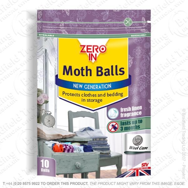 C27) Moth Balls New Generation 10 pack STV